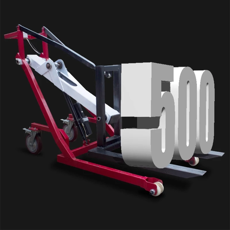 Portable Compact Electric Lift Truck Hand-Pushed Warehouse Logistics Hydraulic Forklift Multi-Functional Loading(Customized)