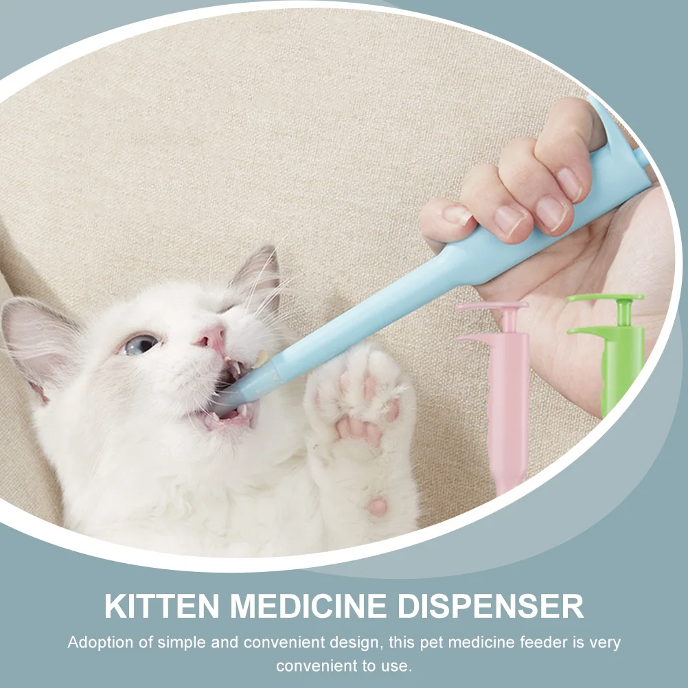 

2pcs Multi-Function Medicine Feeder For Pets Liquid Feeding Dispenser For Dogs Kittens Animals Reusable Pet Pills