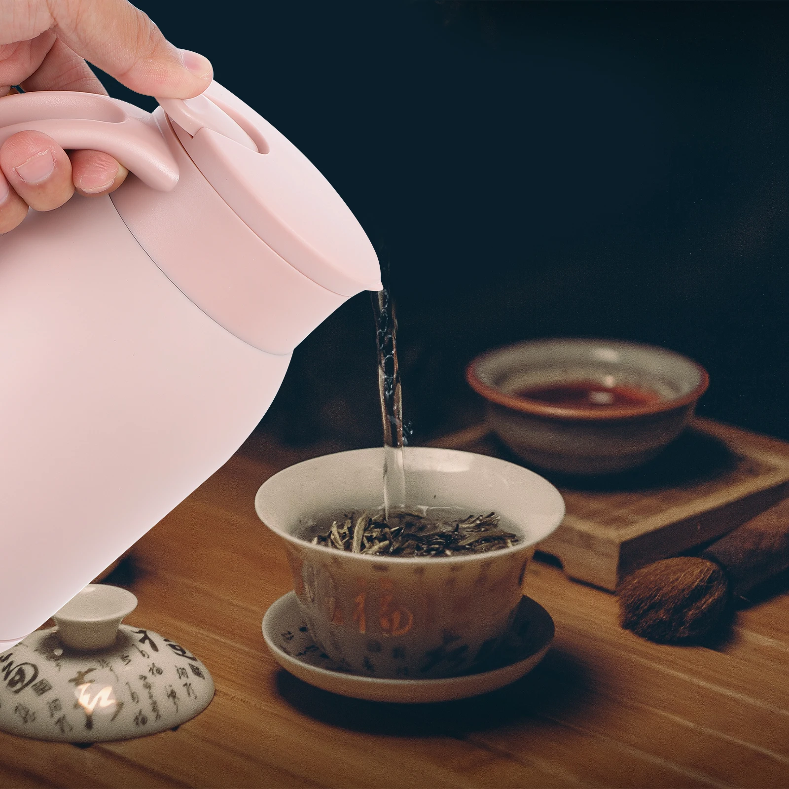 

1pc Portable Thermal Kettle Premium Insulated Water Bottle Heat Retaining Kettle For Coffee Tea Household Gift Vacuum