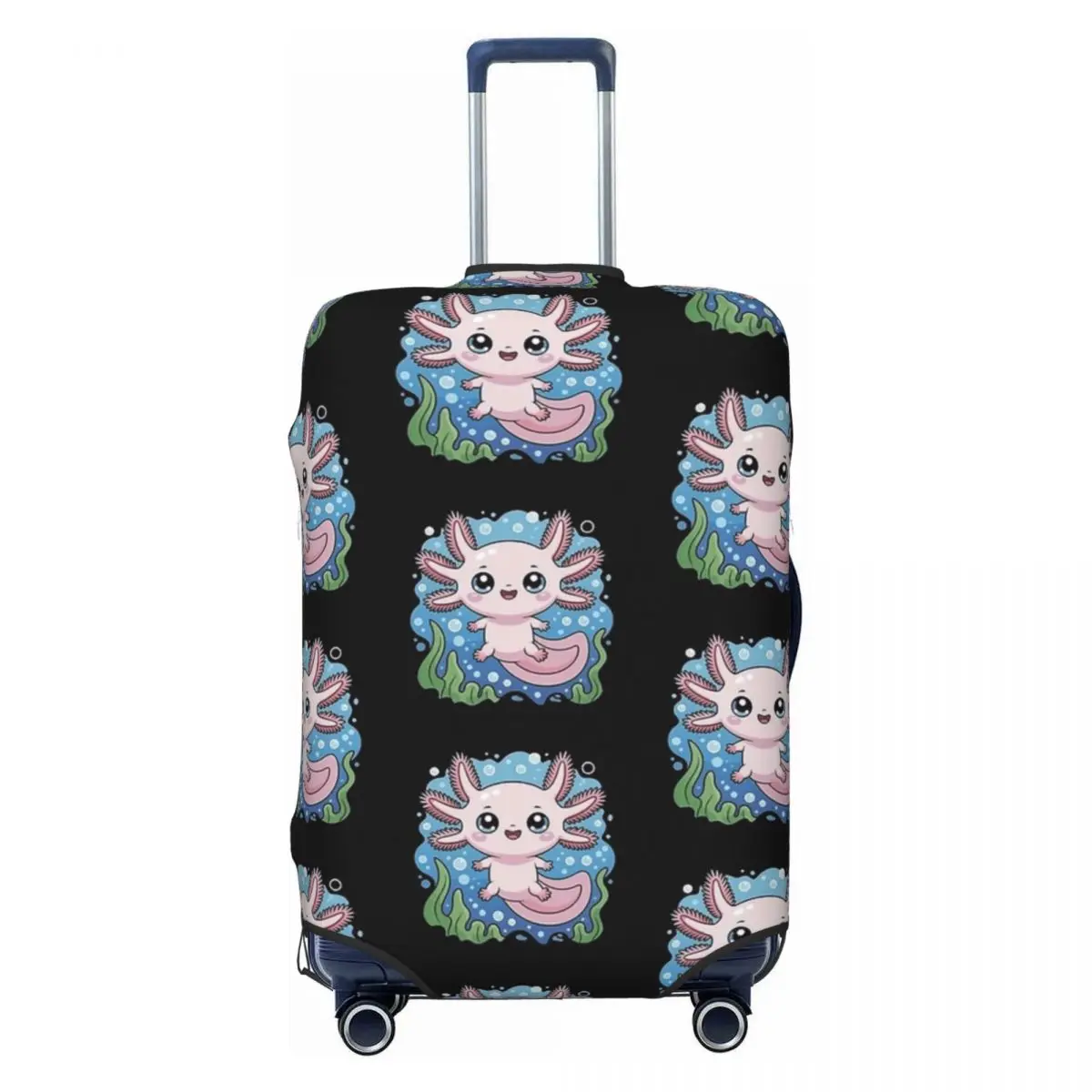 

Милый чехол для чемодана с изображением аксолотля, эластичный защитный чехол для багажа для путешествий и отпуска