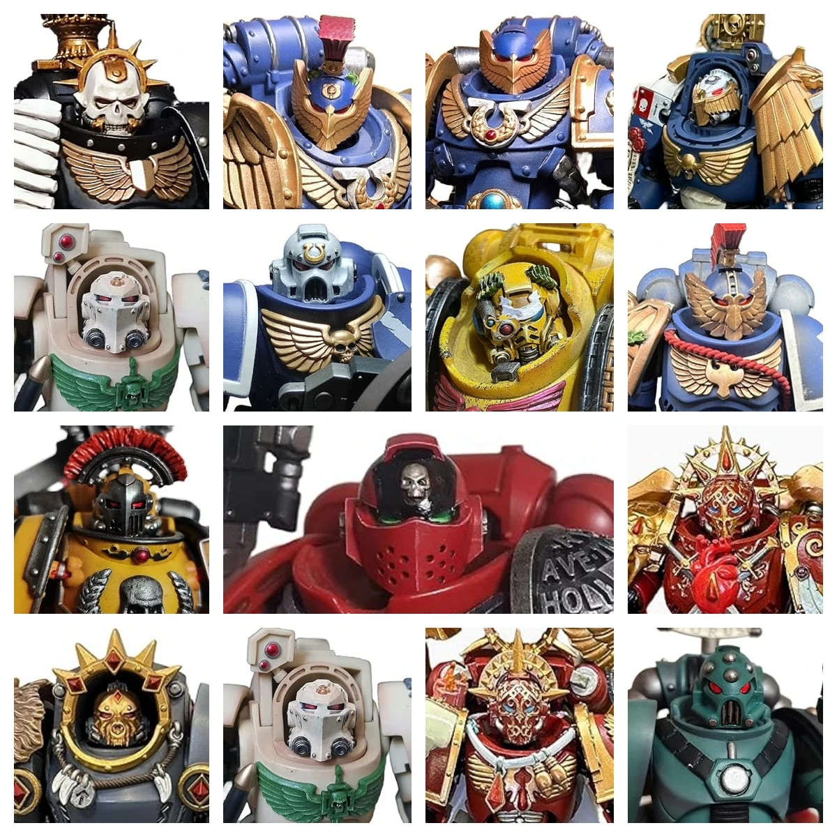 JOYTOY Warhammer 40k 1/18 Action Figures Ultramarines Blood Angels Accessori Casco Versione personalizzata 1 PZ