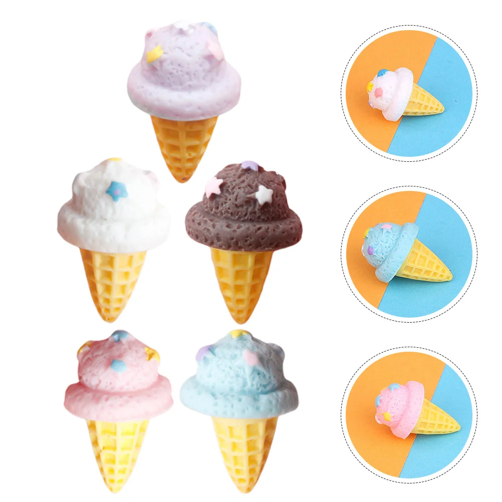 디저트 가게 디스플레이 액세서리용 16개 시뮬레이션 가짜 아이스크림 콘, 실물 같은 인공 아이스크림 소품 다기능