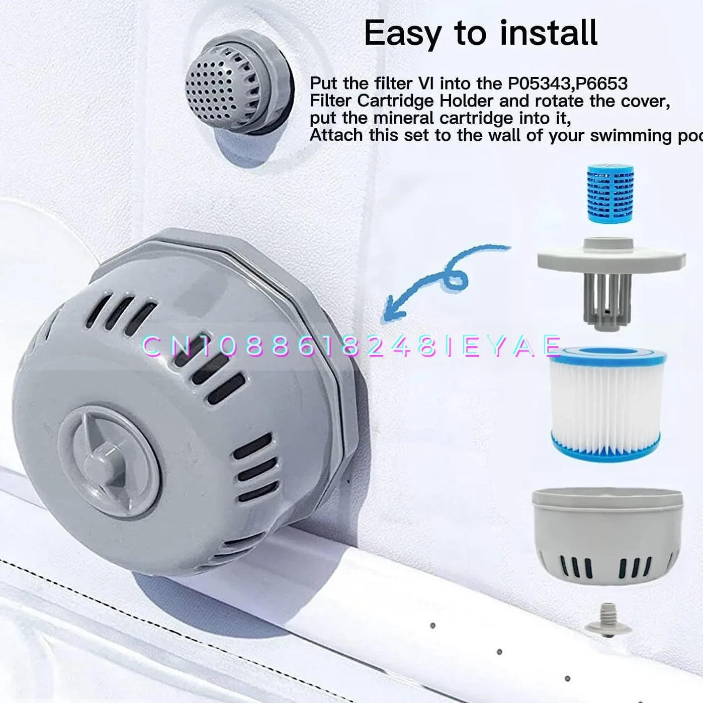 

Pool Filter Holder P6653 Pool Filter Cotton Lay-Z-spa Miami 54123