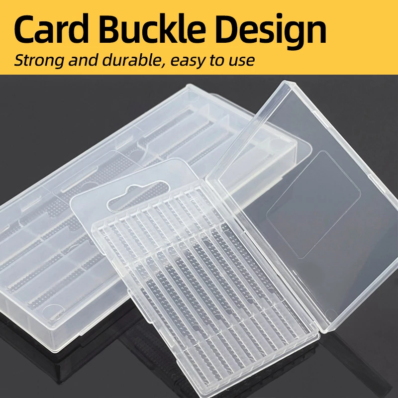 1Pc/2Pcs Twist Drill Empty Box Storage Box Toolbox Tool Accessories Woodworking Drill Bit 5/10 Grid Transparent Plastic Box