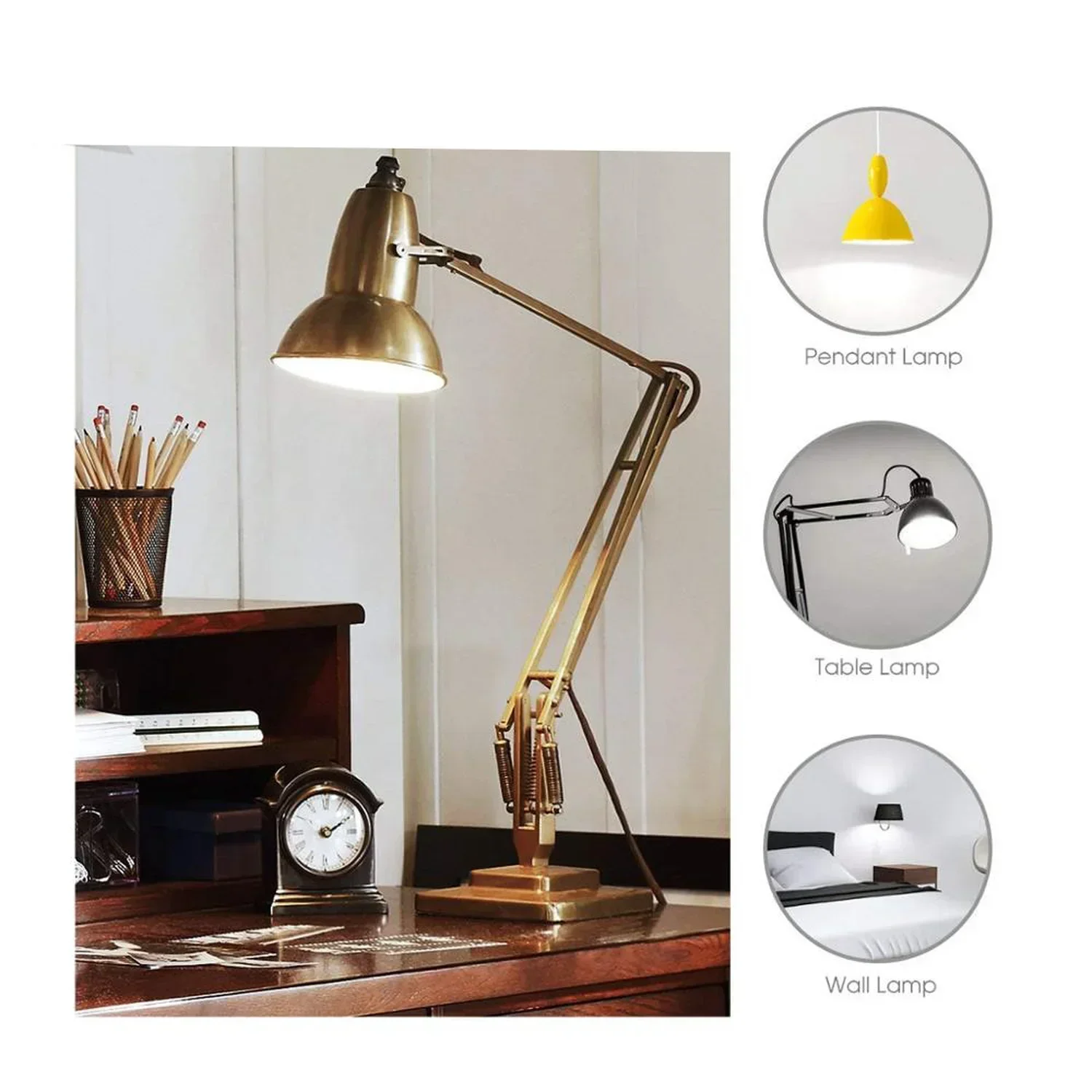 Bombillas Led de interior E17, iluminación decorativa, 6W, 550lm, G45, globo, blanco cálido/frío, para garaje, almacén, habitación de dormitorio