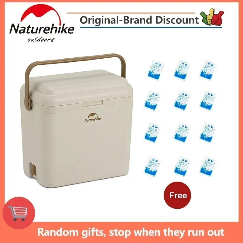 Naturehike Cooler Portable Beverage Camping Freezer Ice Box Outdoor Picnic Thermal Refrigerator Trips Car Fishing Large Capacity