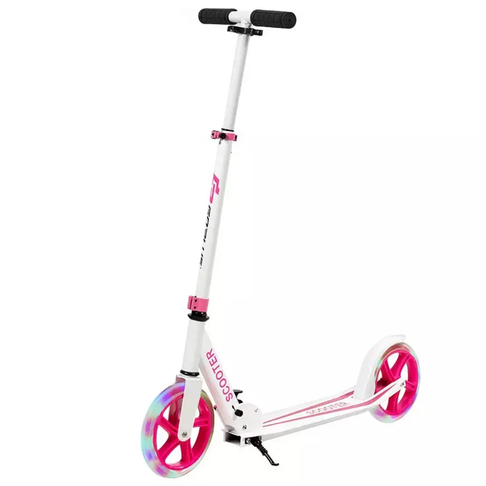 Portable Folding Sports Kick Scooter with LED Wheels