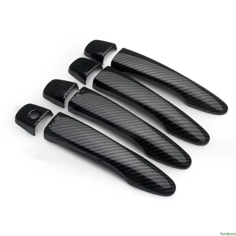 For Nissan X-Terra 2017 2018 2019 2020 2021 2022 XTerra Carbon Fiber Car Door Handle Bowl Cover Styling Accessories Sticker