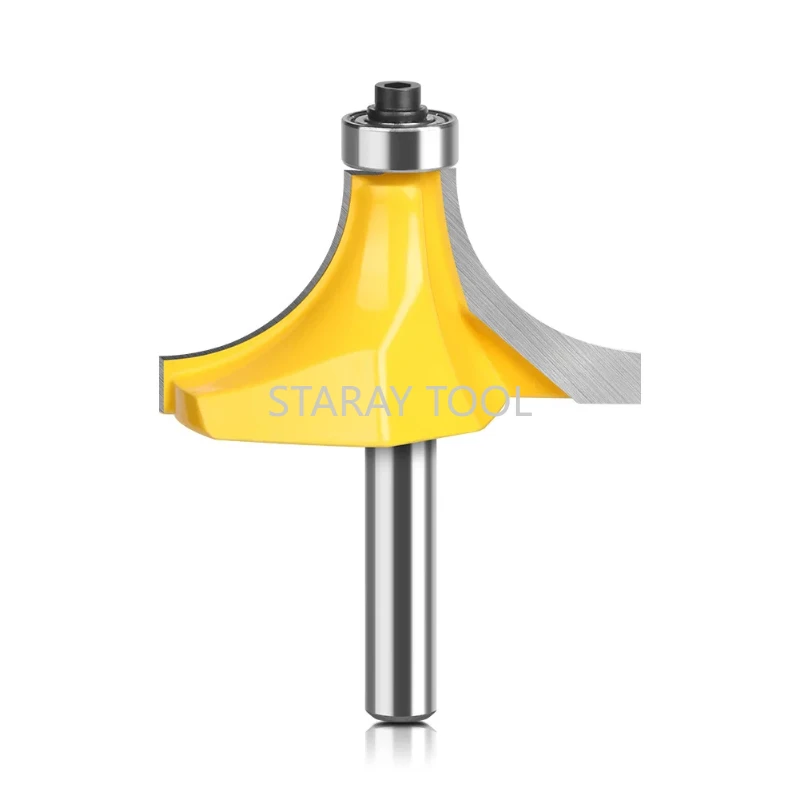 

R15.9mm, 20.15mm, 25.2mm with Bearing Milling Cutter for Wood Woodworking Tool Tungsten 8mm Shank Corner Round Over Router Bit