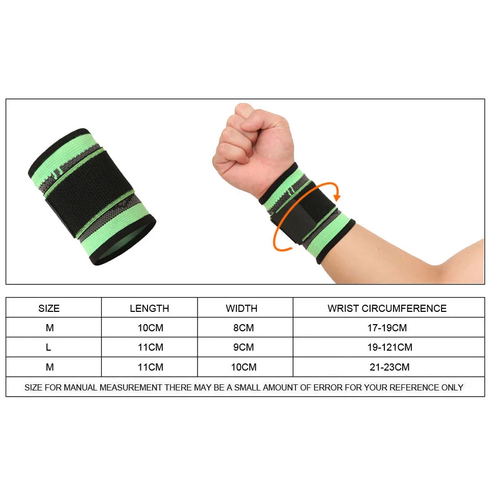 AOLIKES Wrist Brace Wrist Wraps Compression Wrist Strap,Wrist Support for Fitness Weightlifting,Pain Relief,Adjustable Wristband