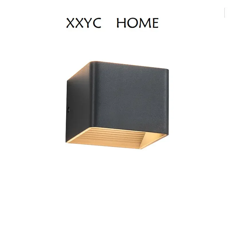 

*Balcony Light Square Nordic LED Wall Lamp Hotel Indoor Bedside Living Room and Bedroom Wall Aisle Light