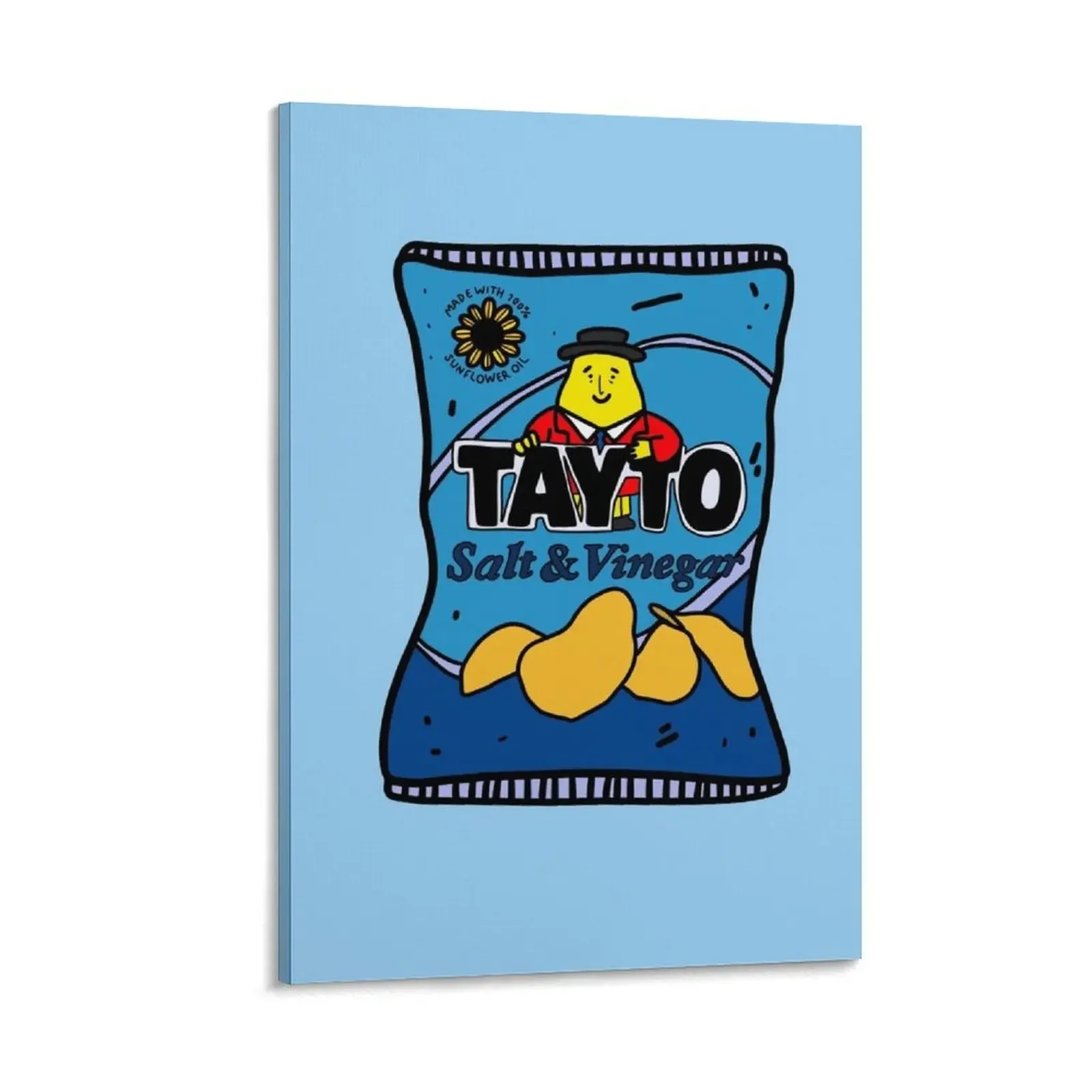 

Salt and Vinegar Mr. Tayto Canvas Painting cute room decor japanese room decor Decoration wall