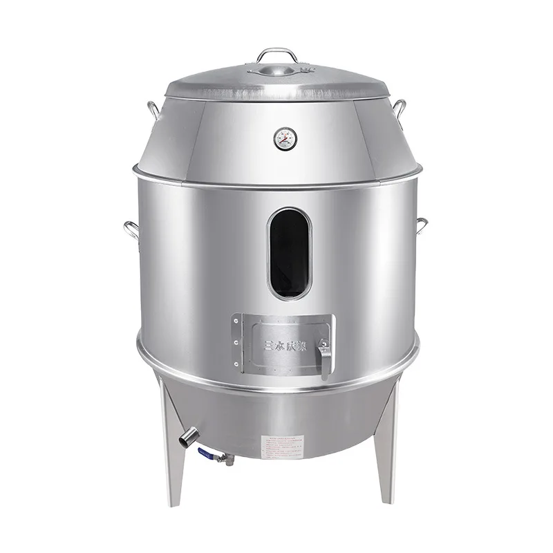 Qingyuan Kitchenware 8090 Double-layer Roast Duck Stove Commercial Charcoal Roast Wax Hanging Stove Stainless Steel Household Ro