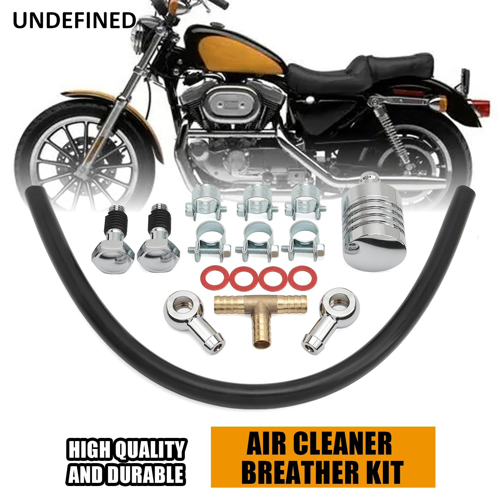 

Motorcycles Crankcase Breather Bracket Kit For Harley Sportster XL Touring CVO Road King Softail Slim Deluxe Evolution Big Twin