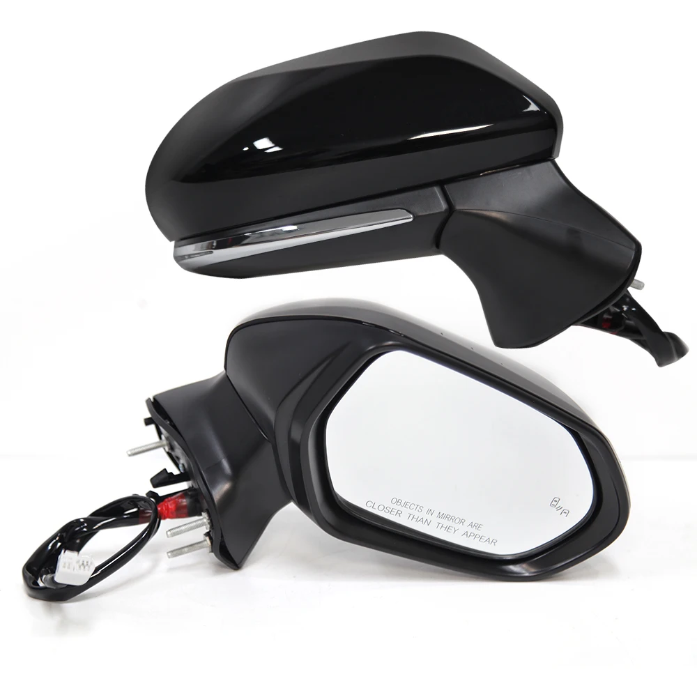 

For Toyota Camry 2018 2019 2020 2021 US Version 7 Pins Rearview Mirror Assembly Black Blind Spot Side Mirror Car Accessories