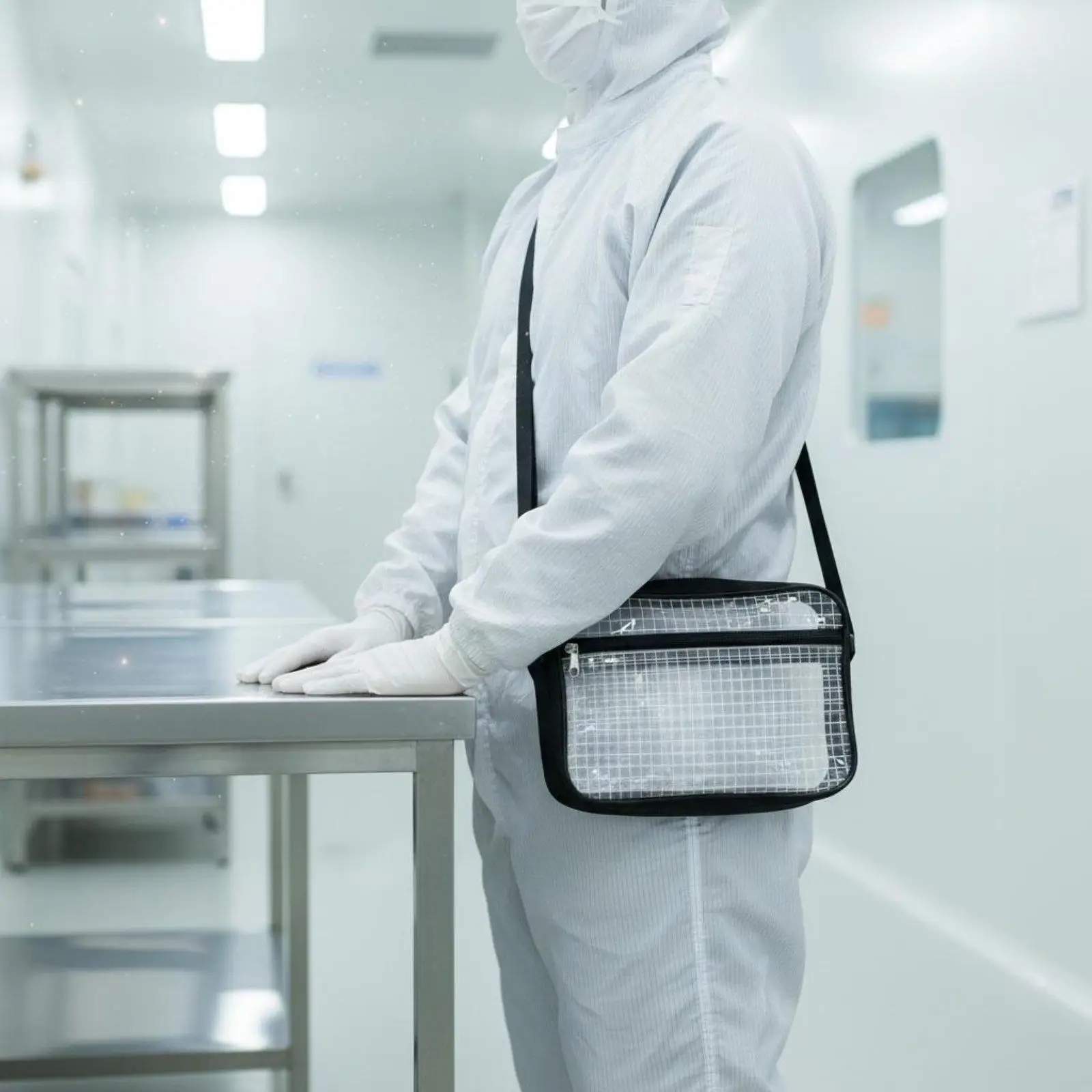 Heavy Duty Clear PVC Anti Static Storage Pouch with Multiple Compartments for Lab Gear ESD Safe Waterproof Puncture Resistant