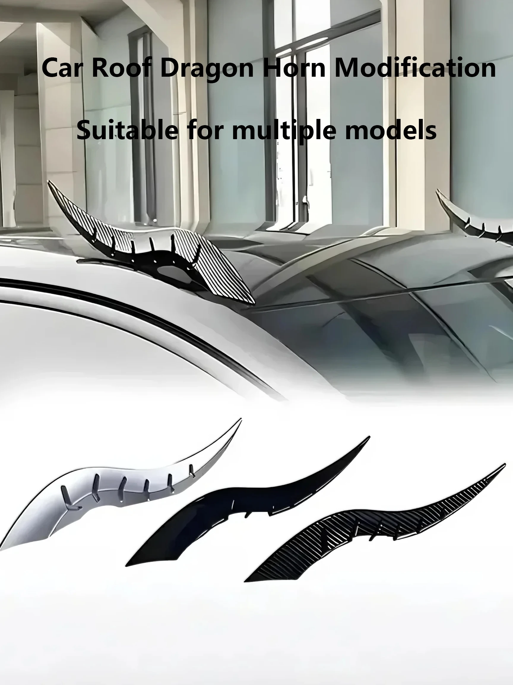 1 Pair Dragon Horn Modified Demon Car Horn Accessories – With Multi-functional Design and Unique Material Advantages.