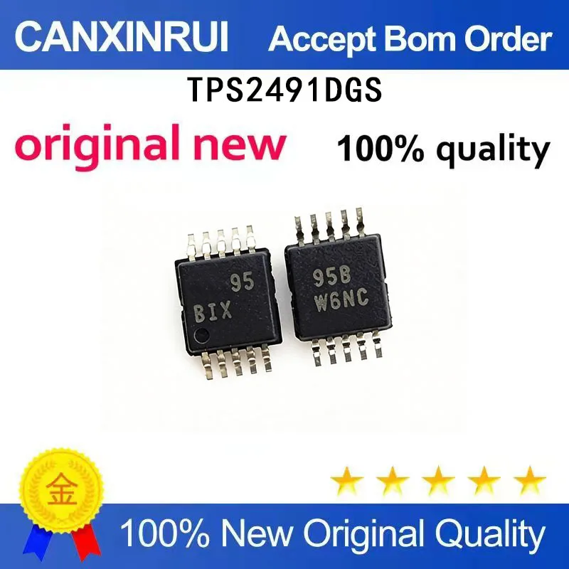 (5-100 Pieces) Brand new original TPS2491DGS silk screen BIX package MSOP10 spot chip IC
