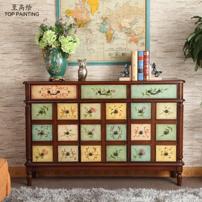 1.5m Shoe Cabinet Porch Entryway Storage Partition High Grade Painted Furniture 3 Drawers 3 Doors Factory Wholesale