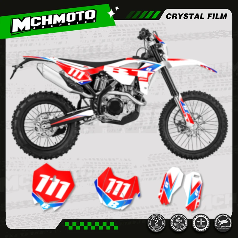 

MCHMFG Motorcycle Team Motorcycle Decal Stickers For Beta RR 2020-2022 2020 2021 2022 250 300 350 -002