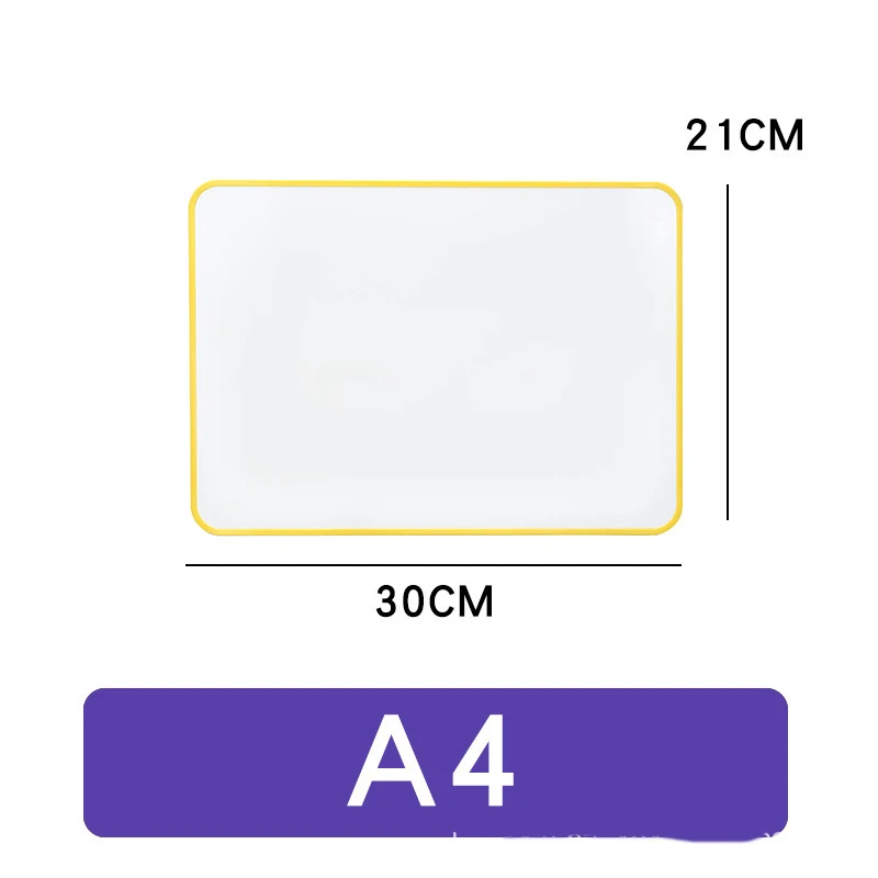 Double-sided Magnetic Small Whiteboard Soft-edge Portable Graffiti Drawing Board Office Note-taking Desktop Small Blackboard