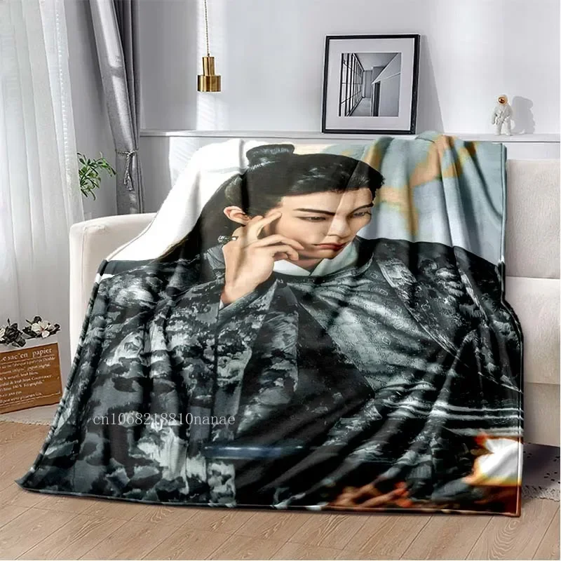 Dylan Wang Dong Fang Da Qiang Bedspread Blanket Cang Lan Jue for Sofa Bedroom Decoration Fluffy Soft Blankets