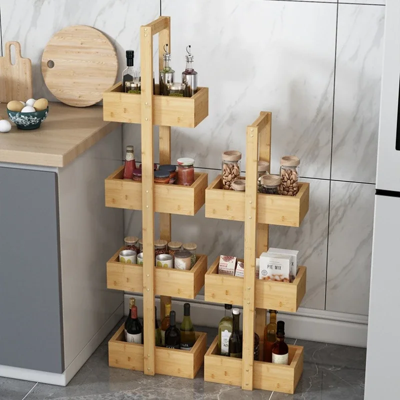 

Desktop Multi-layer Shelves, Kitchen Storage Shelves, Display Racks, Non-solid Wood Crevice Racks, Side Cabinets