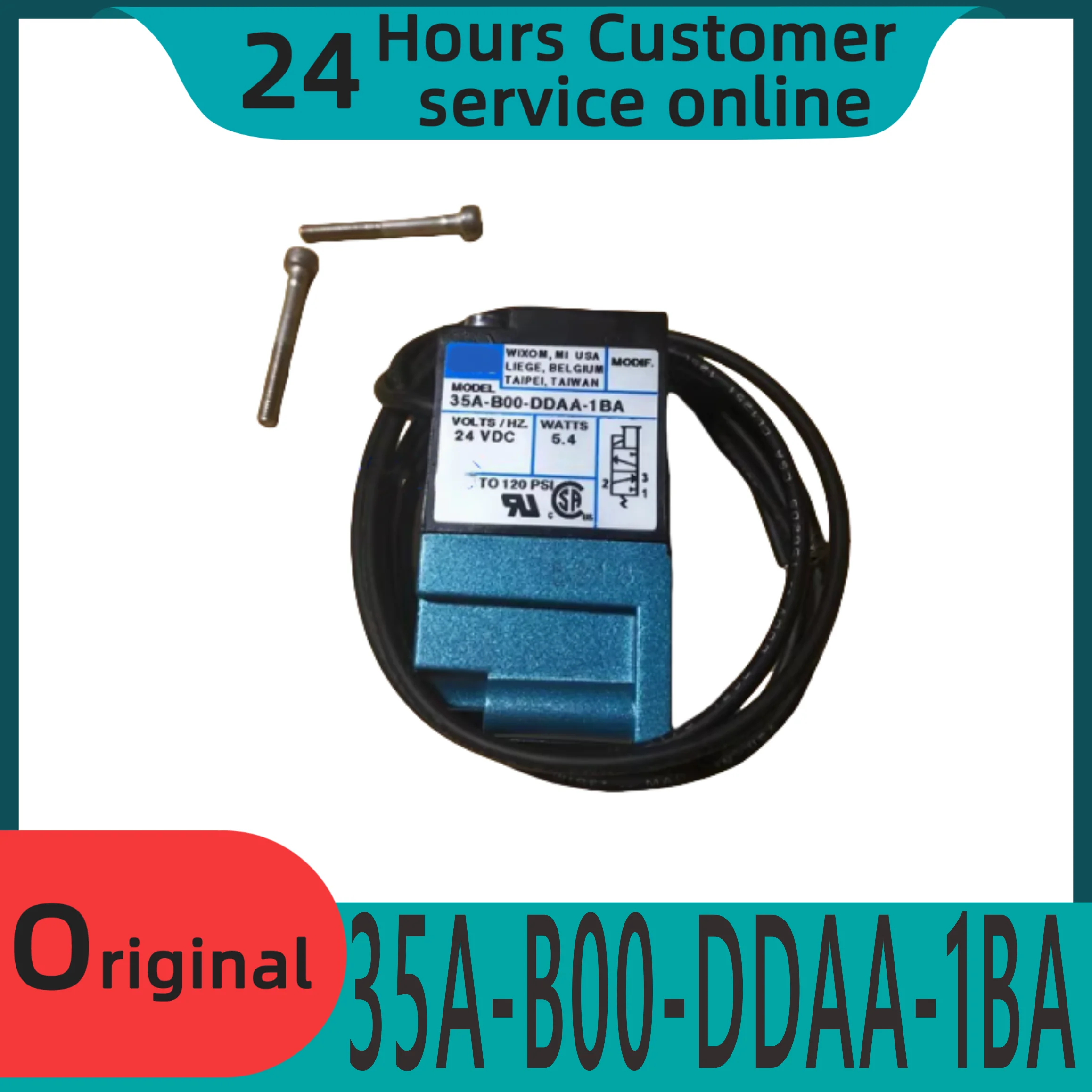 

Brand new original solenoid valve 35A-B00-DDAA-1BA/35A-BOO-DDAA-1BA