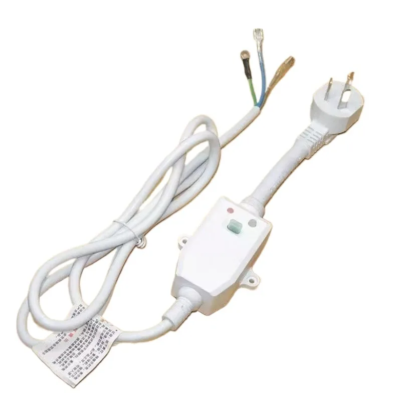 Suitable for 10A/16A electric water heater leakage protection plug, with power cord, circuit breaker protector socket, universal