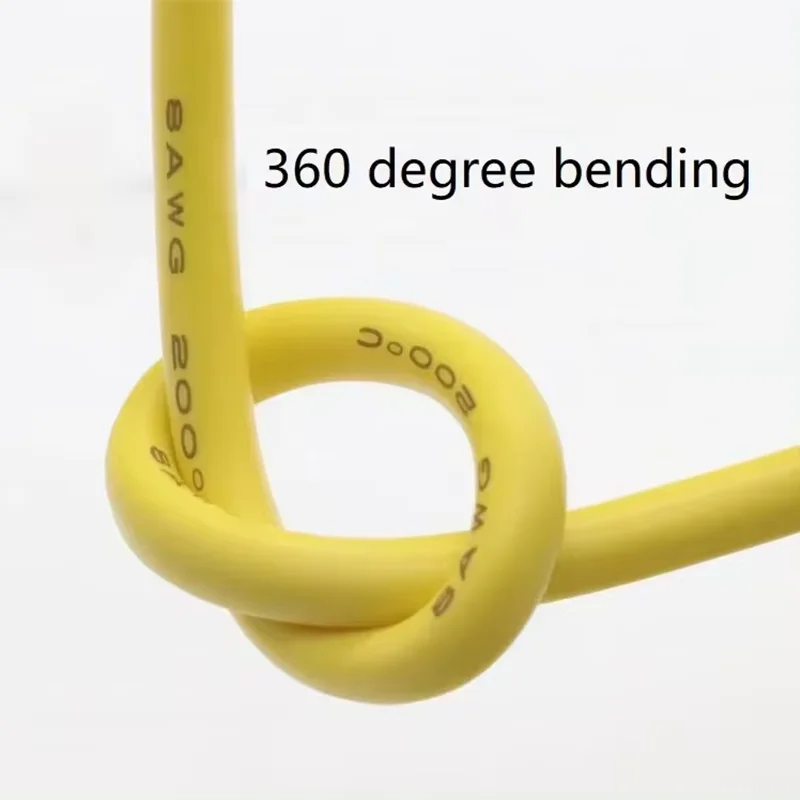 1/5M Soft Silicone Wire 30 28 26 24 22 20 18 16 15 14 13 12 10 AWG High Temperature Flexible Copper  Heat-resistant cable DIY