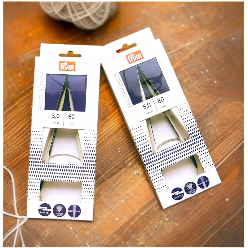 

Спицы круговые двусторонние Prym Ergonomic для вязания свитеров, инструмент для рукоделия, дизайн, ориентированный на человека, для шитья своими руками