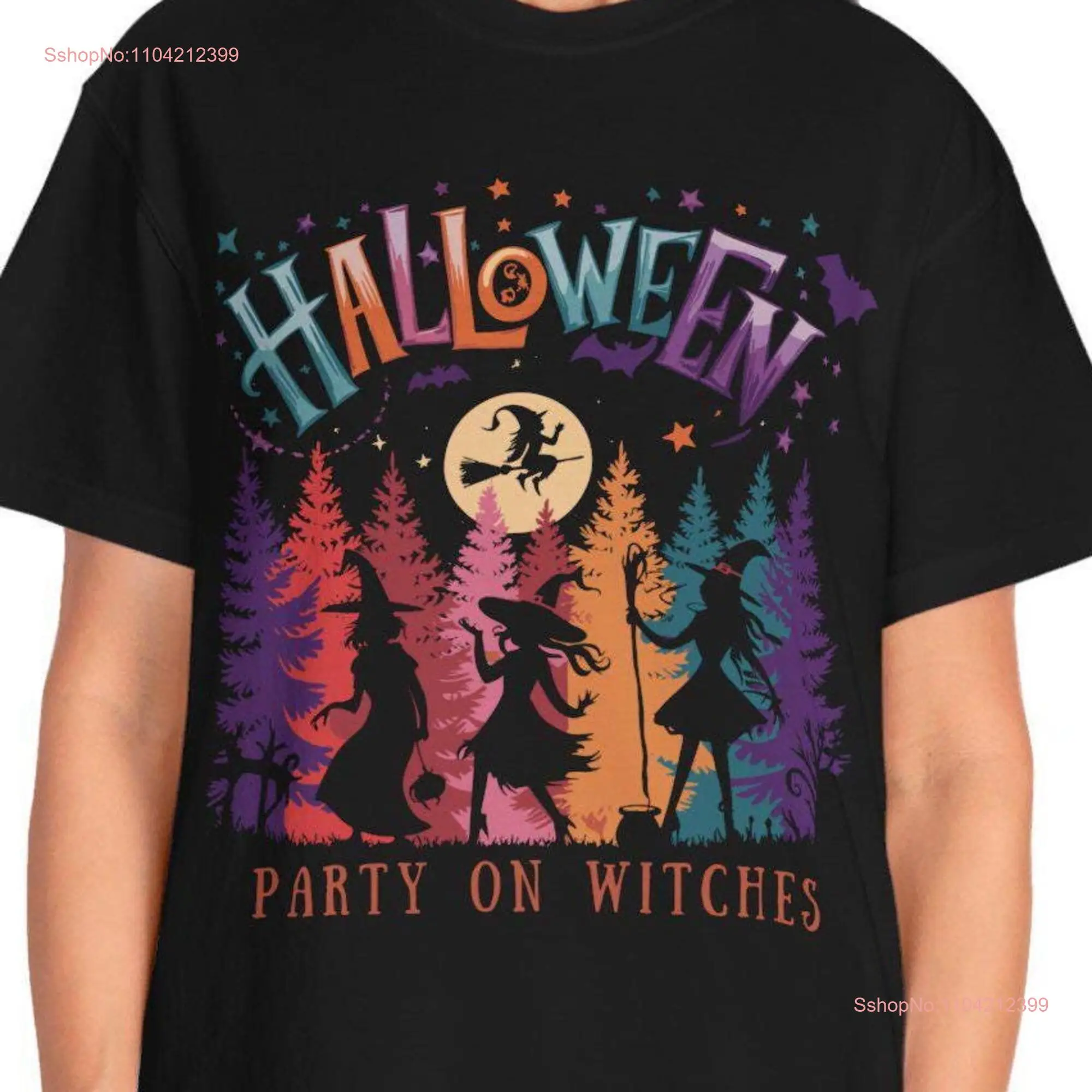 Black T Shirt Halloween Comfort Colors Garment Dyed Party On Witches Women's Witch Unite Fly Tonight Woman Intuitive