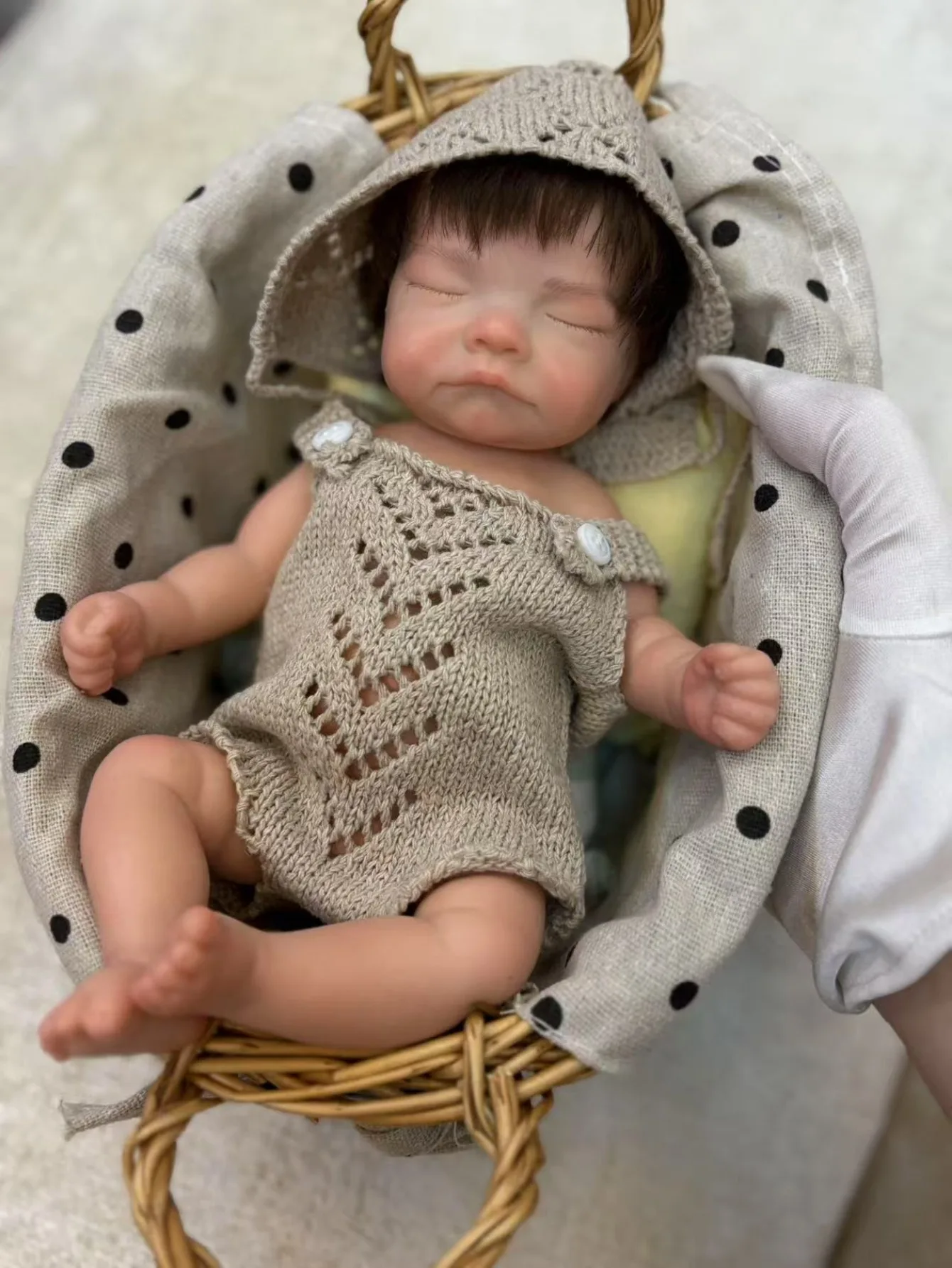 

10 Inch Levi Silicone Reborn Baby Girl Handmade Newborn bebe reborn de silicona Lifelike Doll for Children's Birthday
