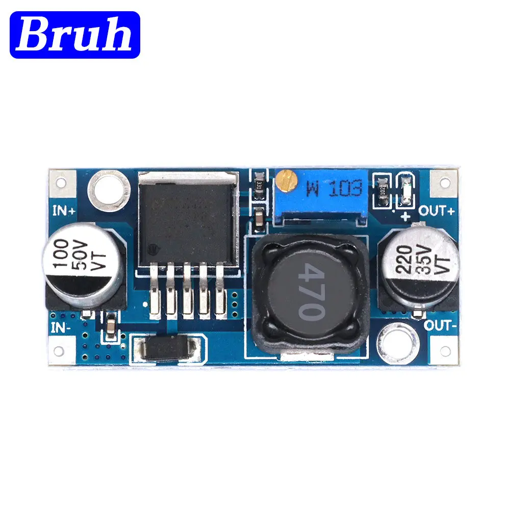 LM2596S-ADJ 3-40V DC-DC Adjustable Step-Down Voltage Regulator Power Supply Module Board 3A Buck Converter LM2596S LM2596