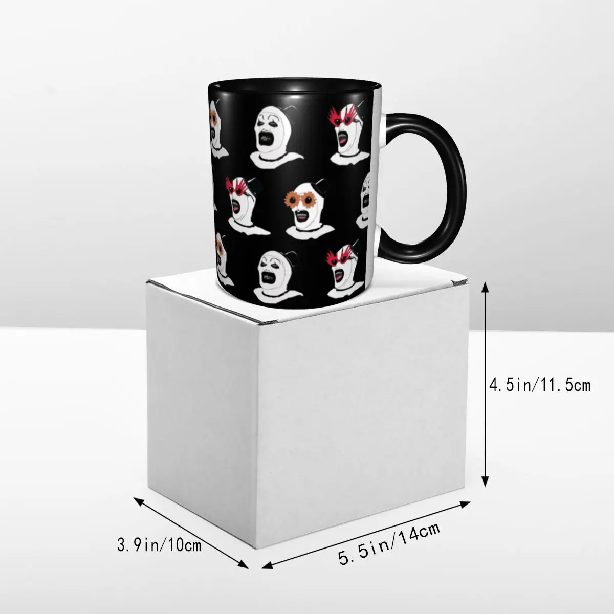 The Terrifier Art The Clown Merch Coffee Mugs Cute Terrifier 2 Sunflower Cup Gift For Women Men