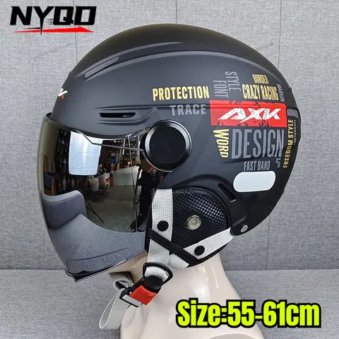 초대형 전기 자동차 헬멧 페인트 특수 자전거 헬멧 귀 보호 여름 하프 헬멧 대형 머리 둘레