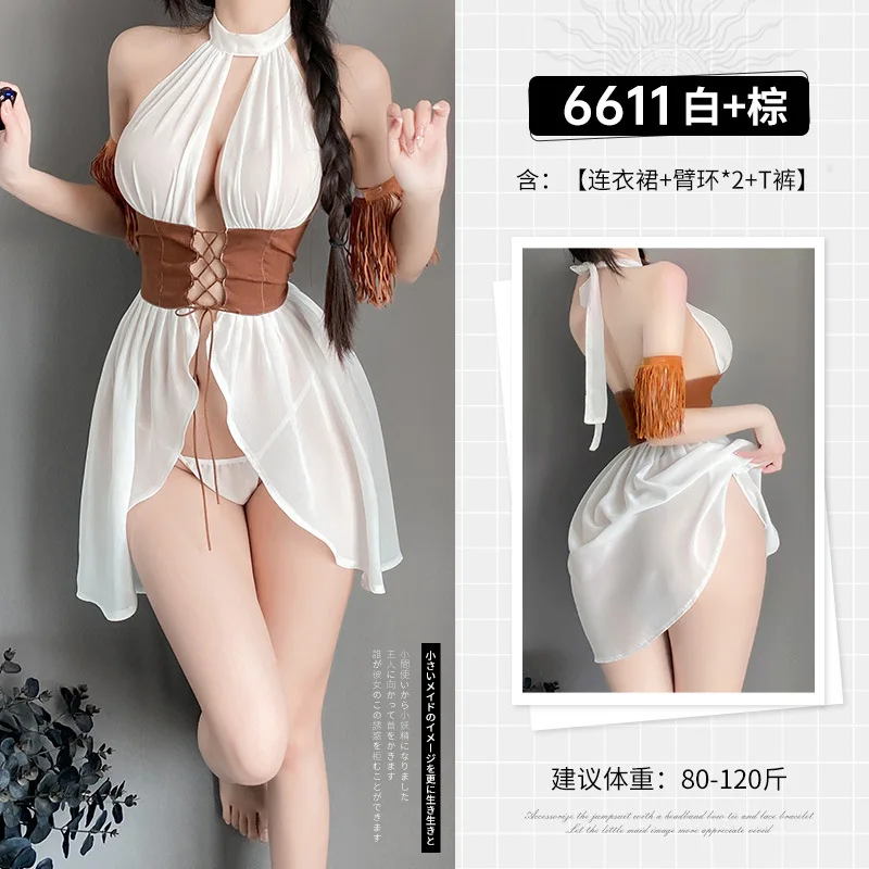 Porno Bar Party Hanfu Roleplay Lingerie Cos Chinese Ancient Princess Uniform Chiffon Erotic Dance Stage Performance Costumes