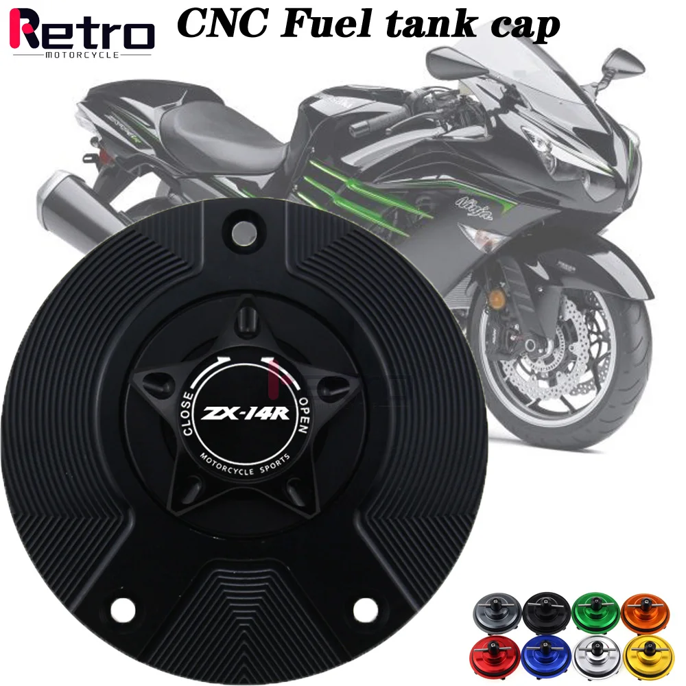 

ZX 14R Gas Fuel Tank Cap for KAWASAKI ZX-14R NINJA 2006-2016 Motorcycle Accessories CNC Cover