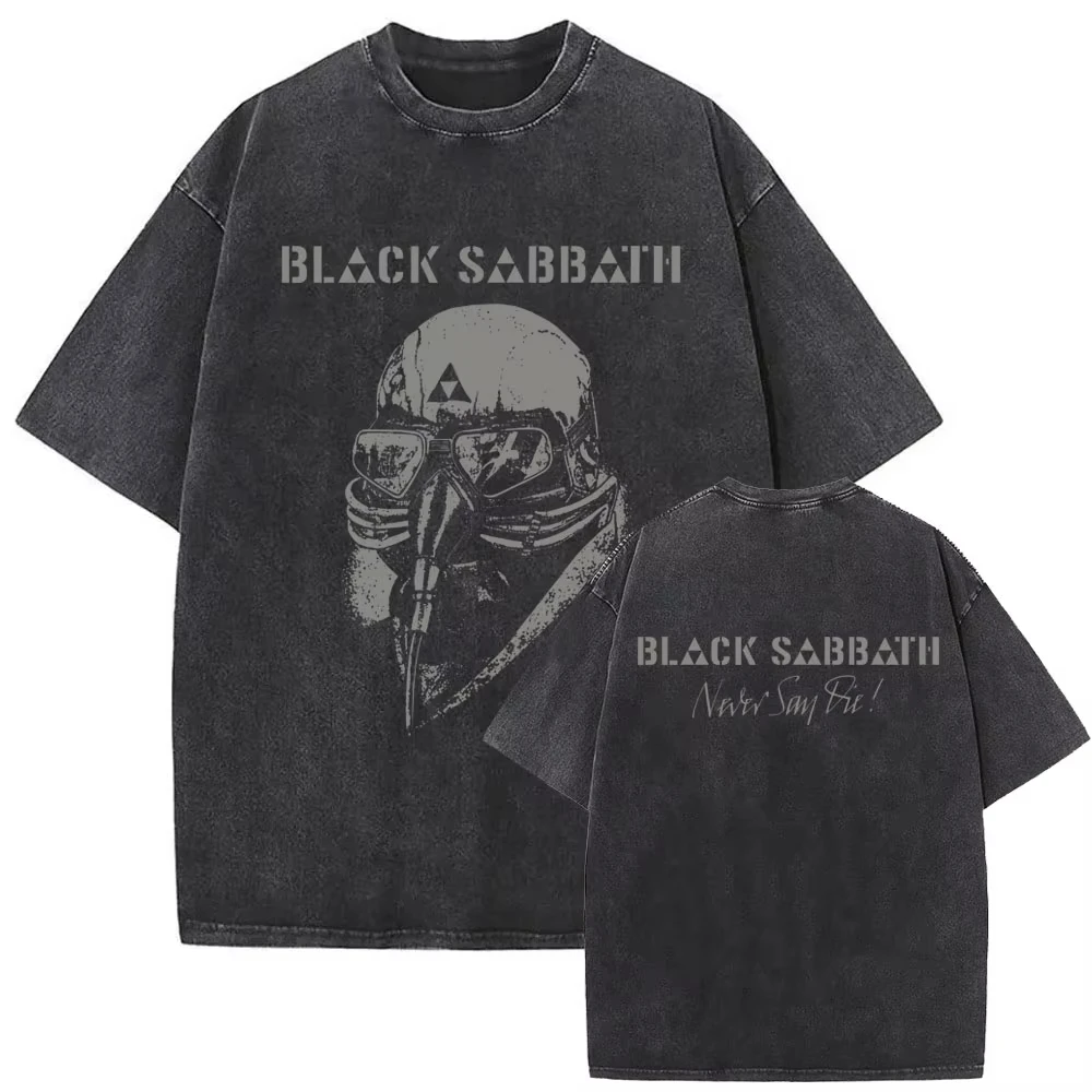 

Heavy Metal Rock Band Black Sabbath and Ozzy Osbourne Back To The Beginning Vintage Washed T Shirt Men Women Classic T-shirts