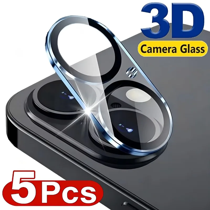 1/3/5 Stück Kameraschutz für iPhone 17 16 Pro Max 16 Plus Gehärtetes Glas Objektivschutz Glasfolie für iPhone 17 16