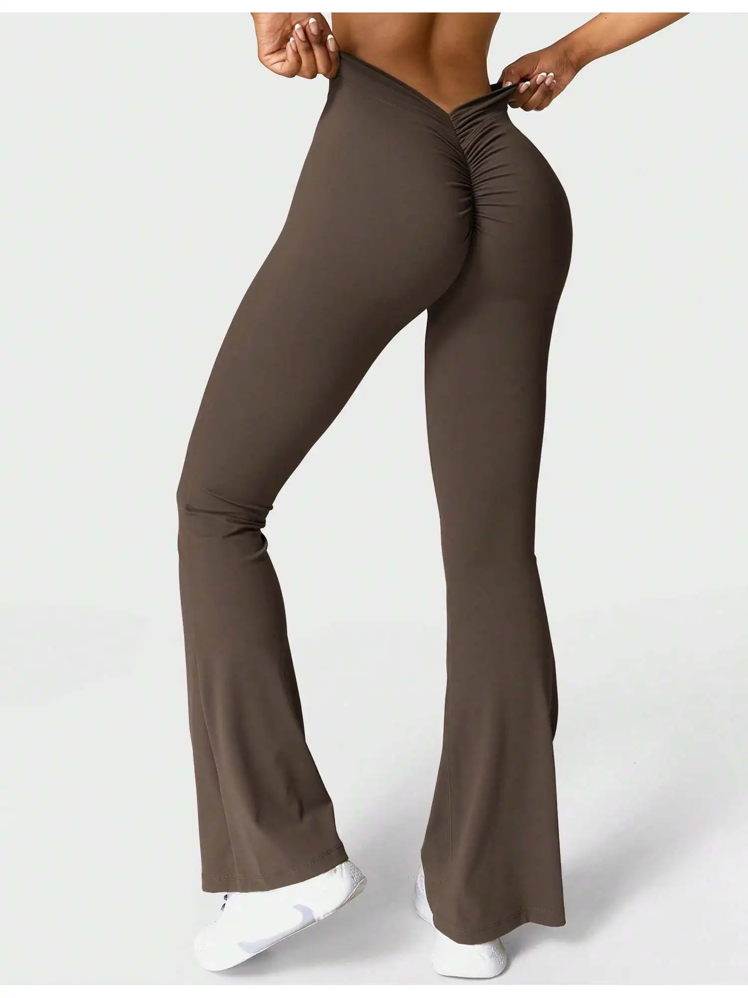 

Scrunch Flare Leggings High Waist Butt Lifting Wide Leg Yoga Pants