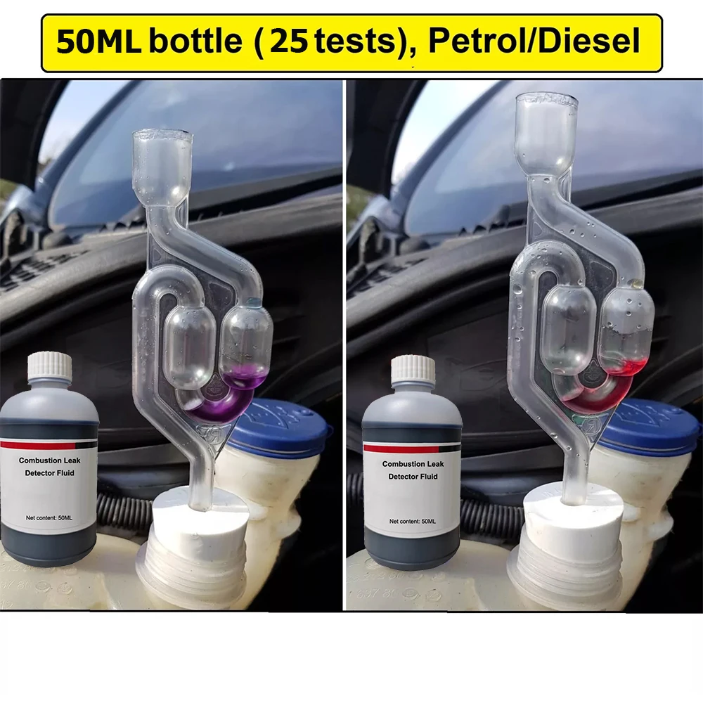 자동차 연소 누출 테스터 도구 감지기, 실린더 헤드 개스킷 연소 가스 누출 엔진 점검 진단 도구, 1 세트