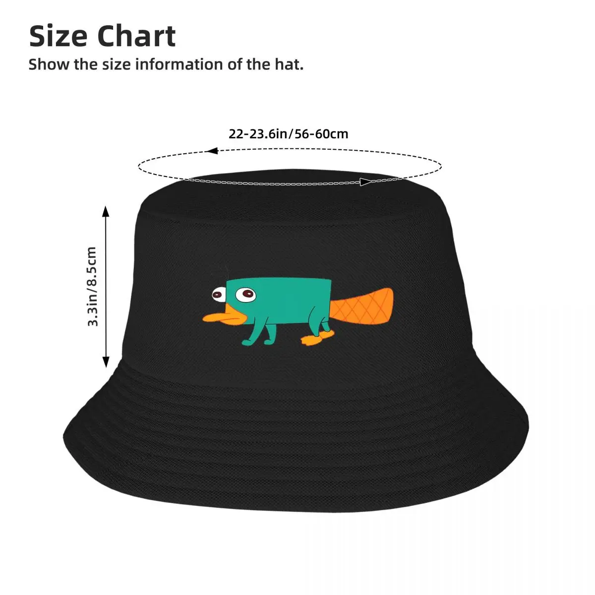 Perry The Platypus Bucket Hats Panama For Man Woman Bob Hats Hip Hop Fisherman Hats Summer Beach Fishing Unisex Caps