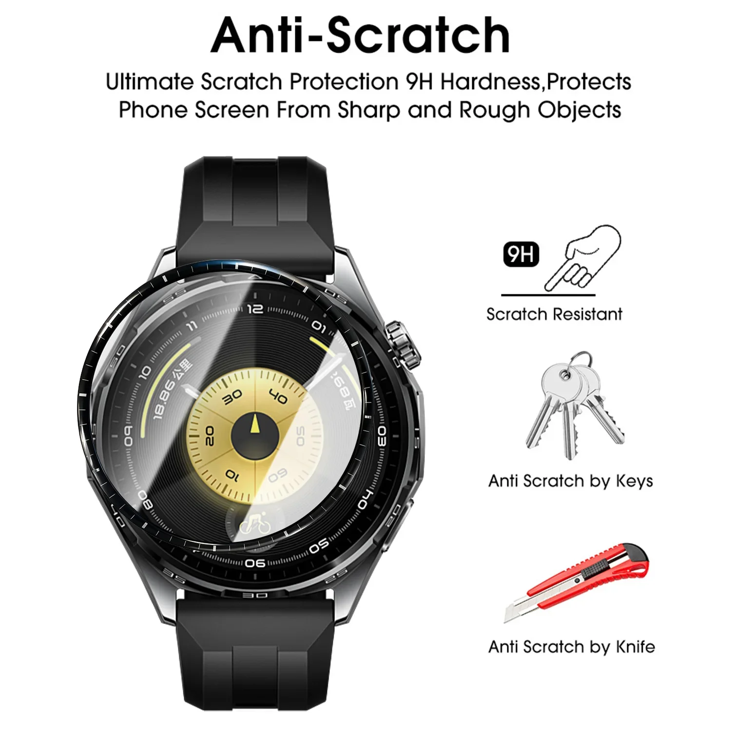 Pellicola protettiva 3D per Huawei Watch GT6 Pro 46mm Protezione schermo antigraffio a copertura totale per Huawei GT6 41mm 46mm Non in vetro