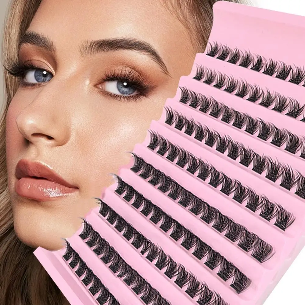 120 مجموعة مجزأة الرموش الصناعية لتقوم بها بنفسك 9-16 مللي متر D حليقة الطبيعية القط العين رمش ملحقات للمكياج اليومي