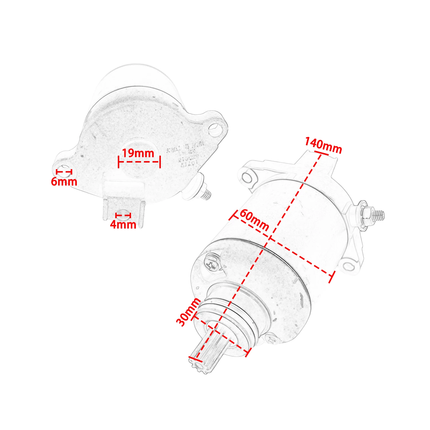 Accessories Engine moto Starter Motor For Vespa LX 150 2005-2008 LX 125 2005-2009 7000521 Motorcycle Engines