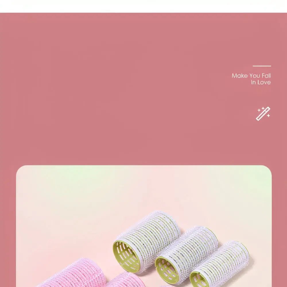Heatless Hair Curler Rollers Self Adhesive Bangs Styling Tools Nylon Wave Fluffy Hairdressing Beauty Salon Device