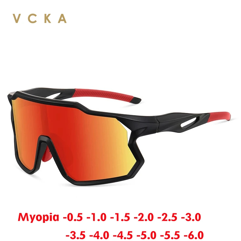 

VCKA спортивные мужские и женские поляризационные солнцезащитные очки для близорукости TR90 оправа UV400 модные очки велосипедные очки по рецепту оптические очки
