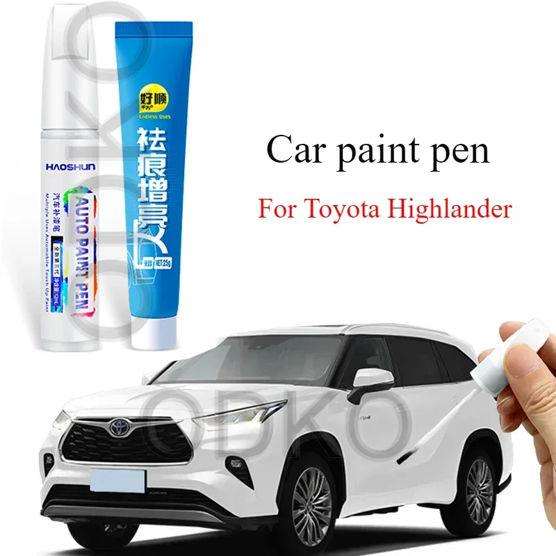 

Для Toyota Highlander Refinish Pen жемчужно-белый черный 2022, Toyota Highlander, автозапчасти Daquan, оригинальный ремонт автомобильной краски