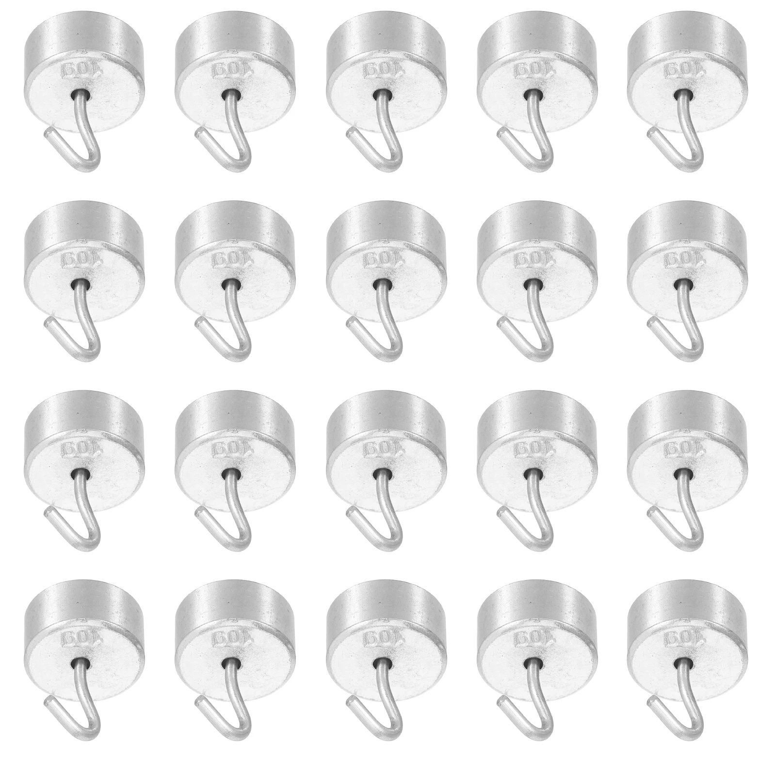 

20pcs 20G Each Precision Gram Mass With Double Hook For Scale Balancing Science Experiments Standard Metal Lab Weights With